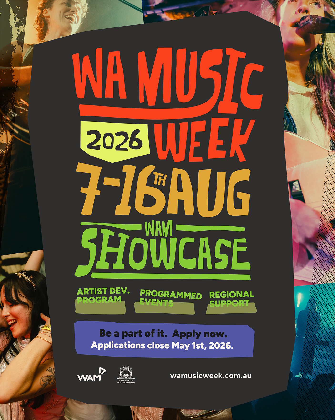 Poster for WA Music Week 2026