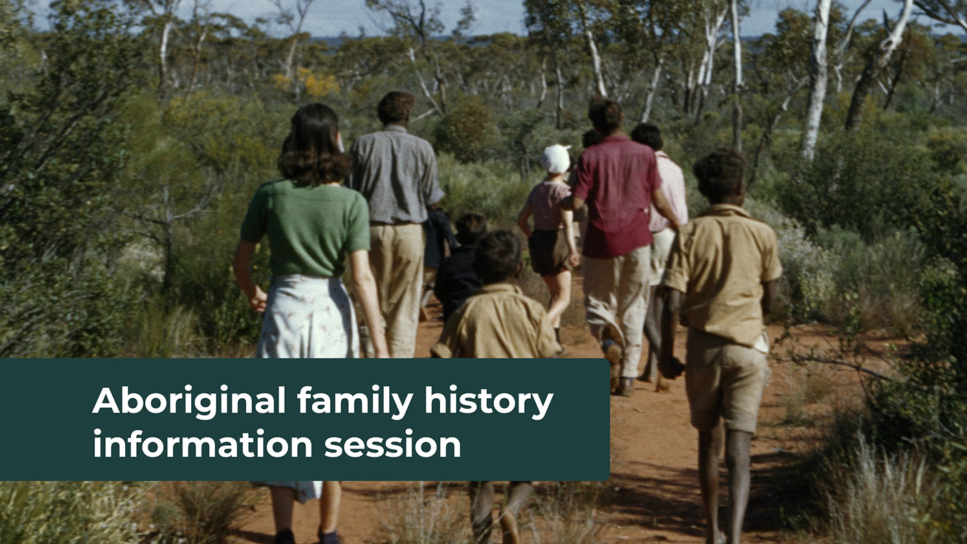 Image of a family group on a bush walking track
