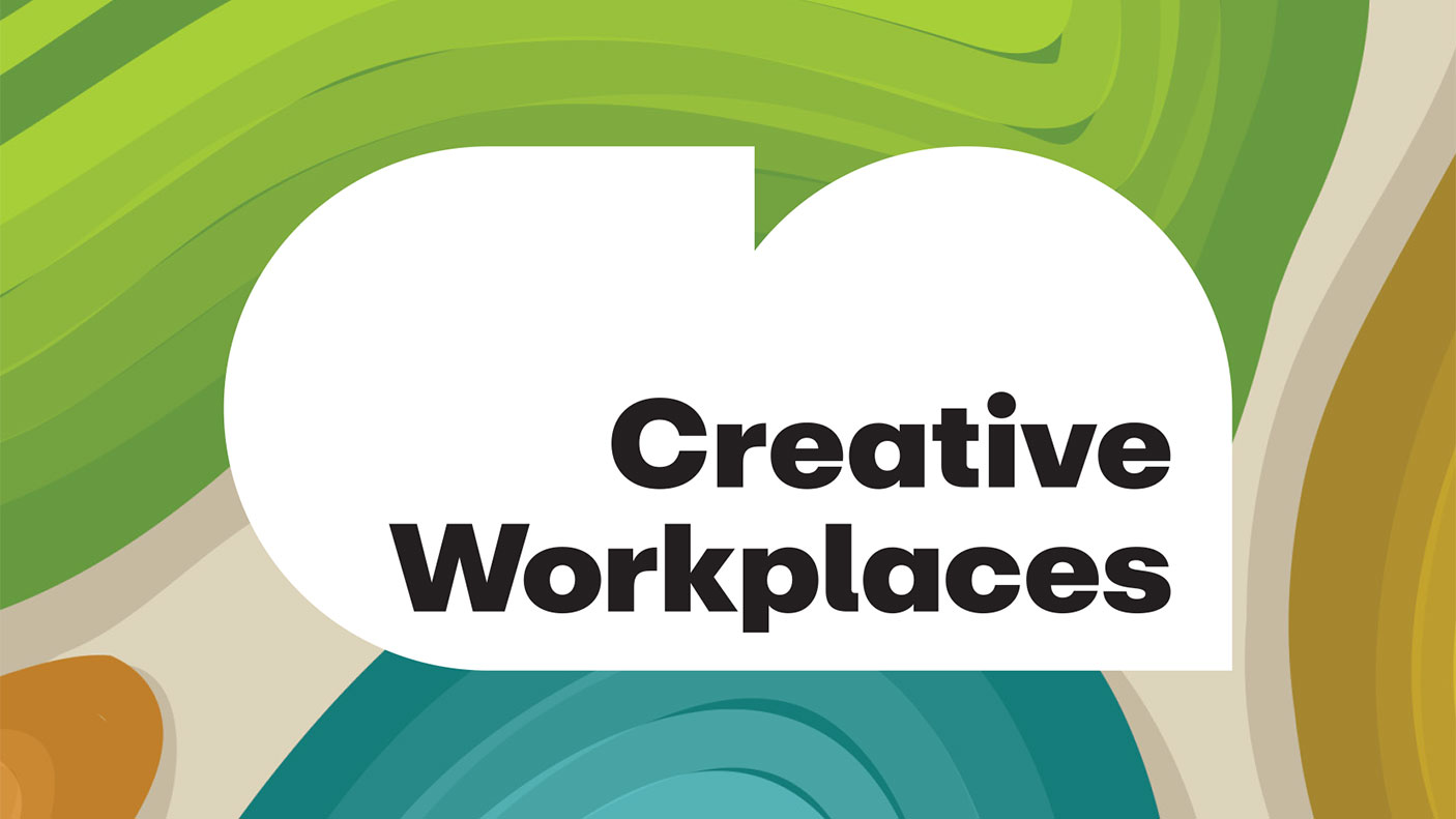 Colourful graphic reads: Creative Workplaces