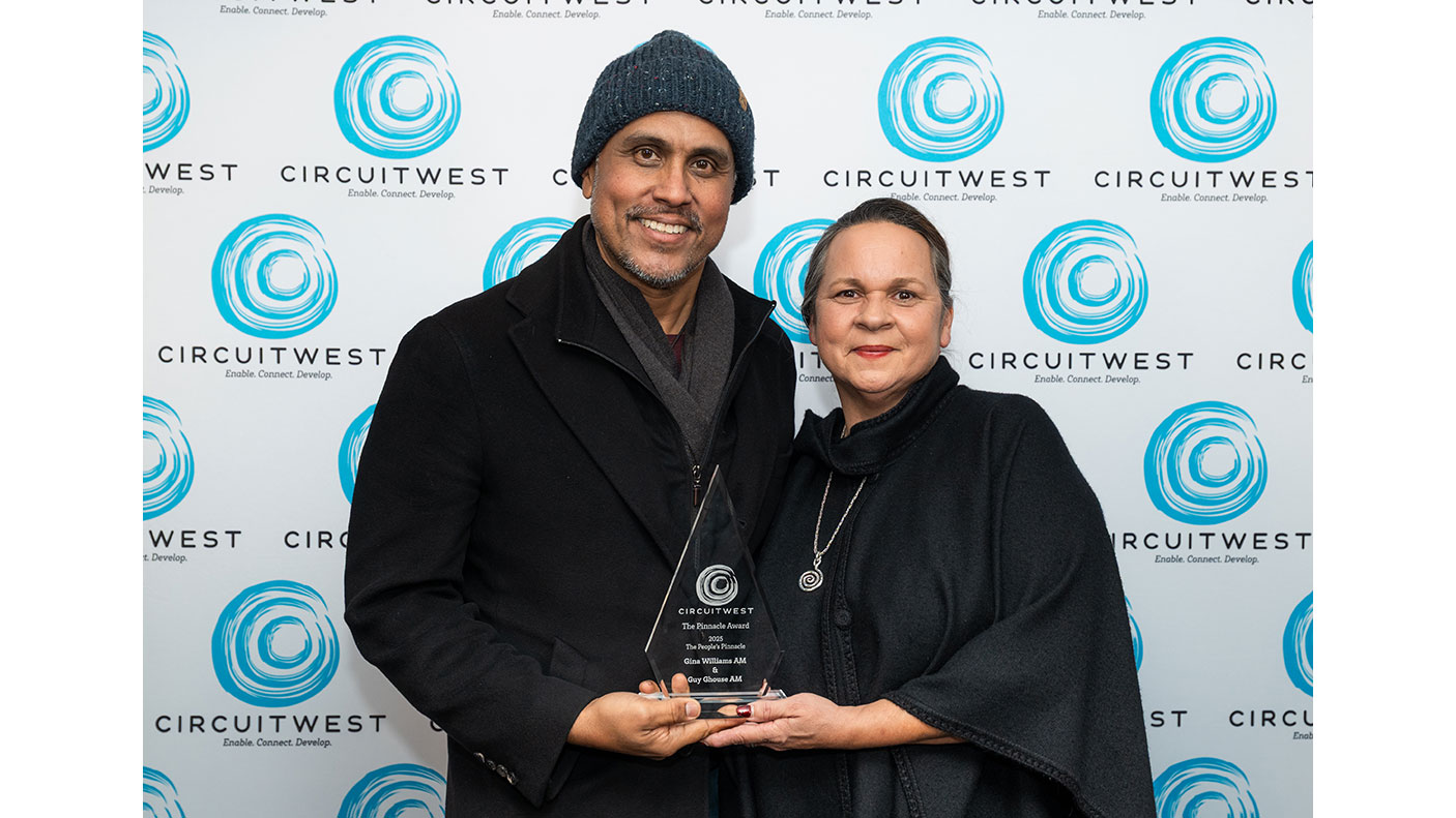 Guy Ghouse AM and Gina Williams AM win the 2025 People's Pinnacle Award
