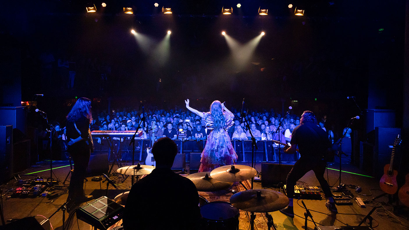 Joan and the Giants performing in at the Astor Theatre in Perth supporting Belinda Carlisle, 2024. Photo by Isabelle Haubrich.