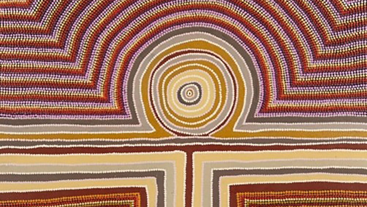 a detail of the painting Murrunpa by Melissa Sunfly