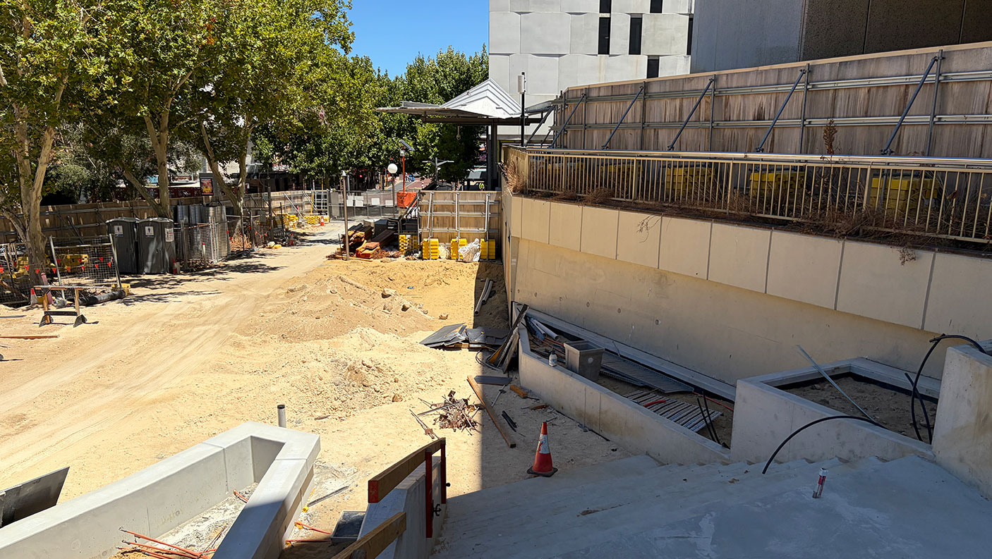 Construction works at the Perth Cultural Centre