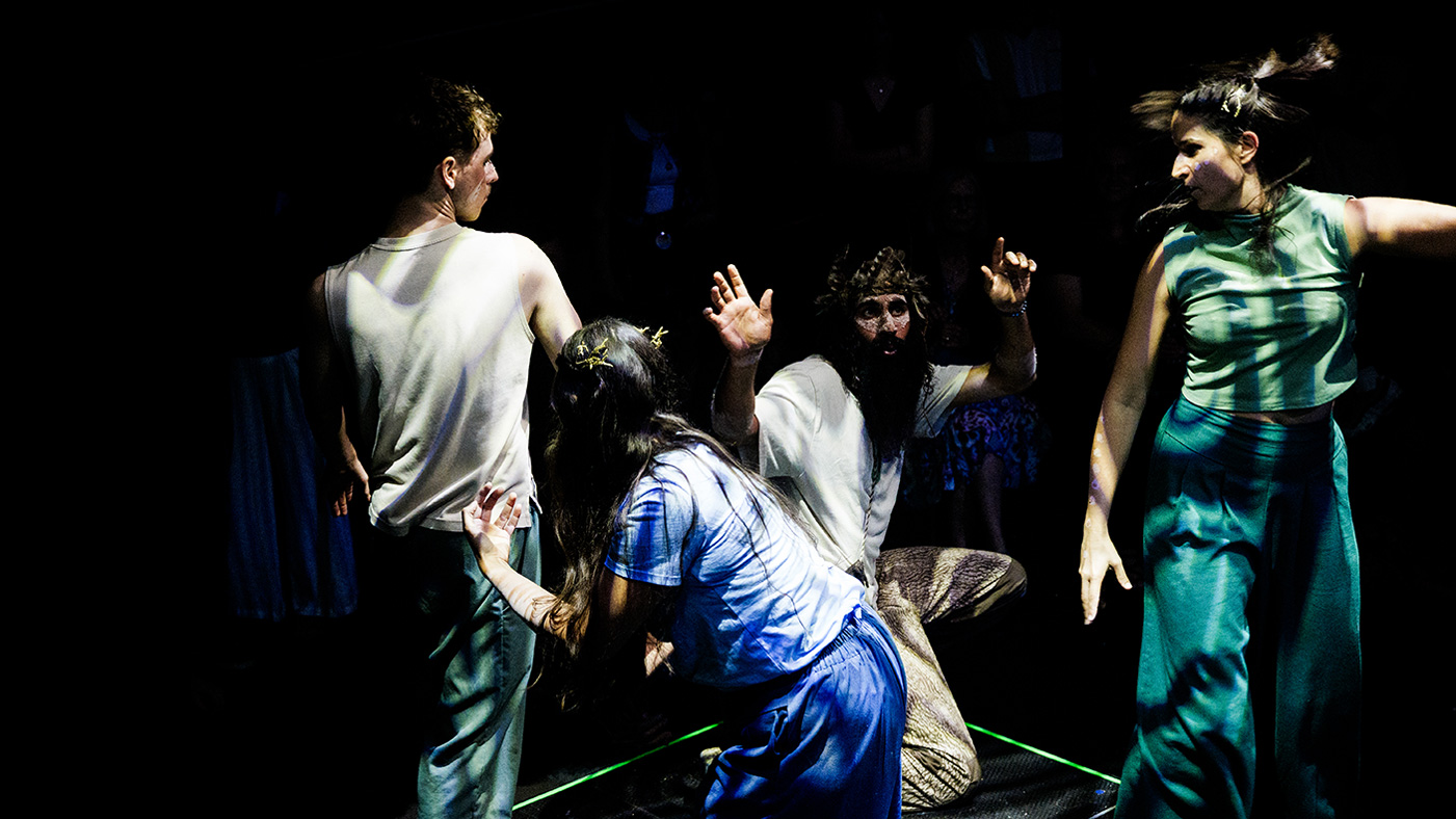 A scene from Selfless Orchestra: Terra Nullius Embodied - Live at the Rechabite, February 2026. Photo: Brad Coleman.