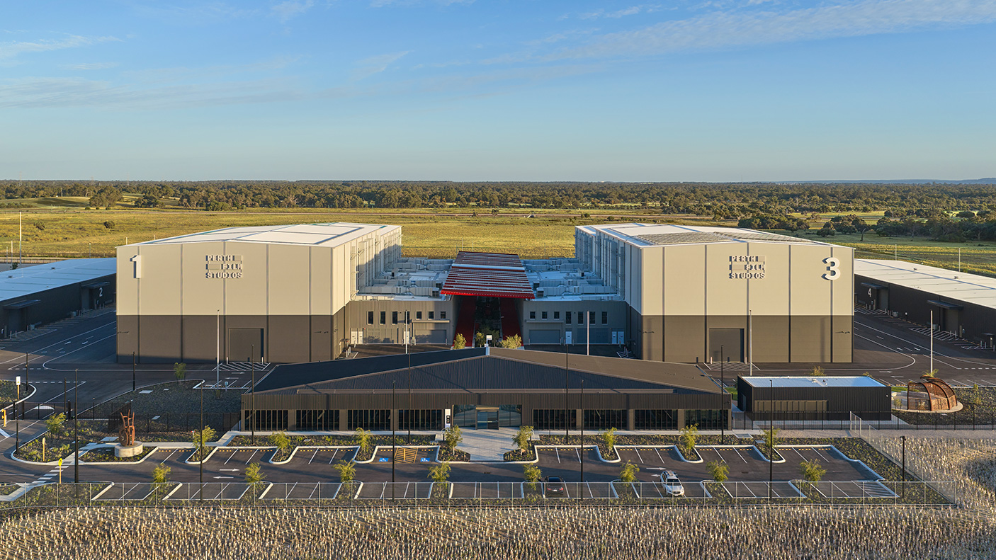 An aerial view of the Perth Film Studios