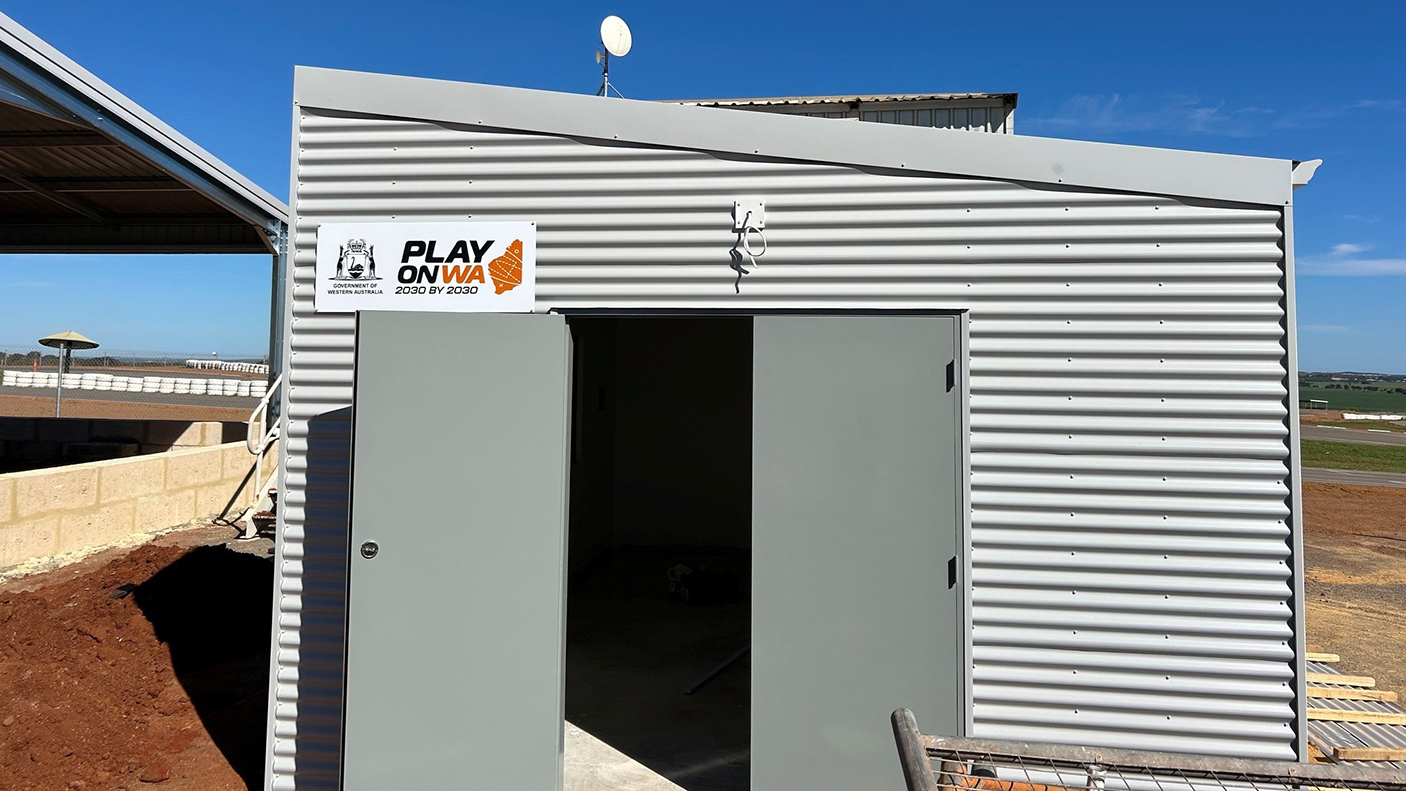 The first aid facility on site.