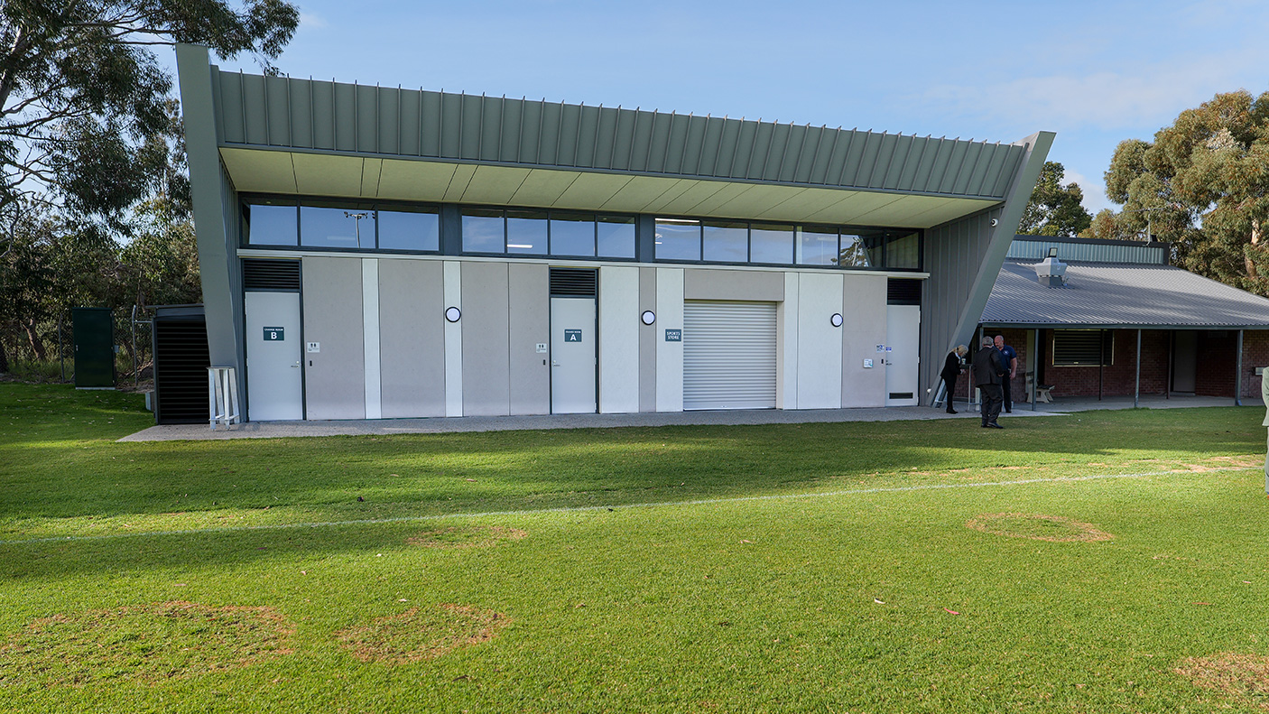 The new club rooms and facilities at Hartfield Park