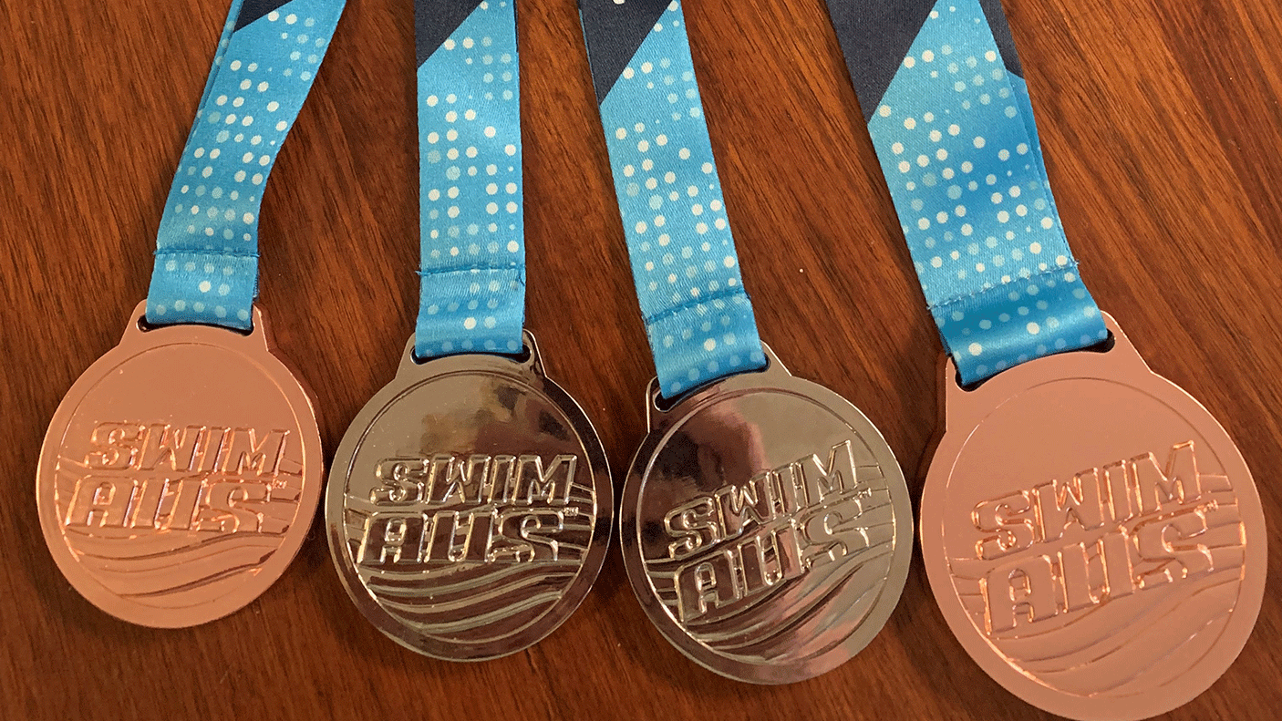 4 sporting medals