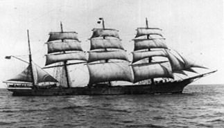 An old photograph of the ship Anna Robertson