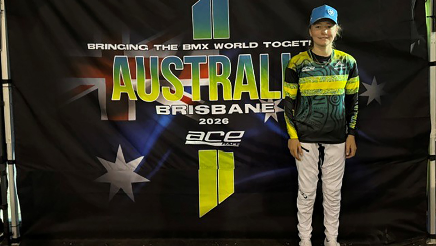Taylor Jackman at the  BMX World Championships in Brisbane