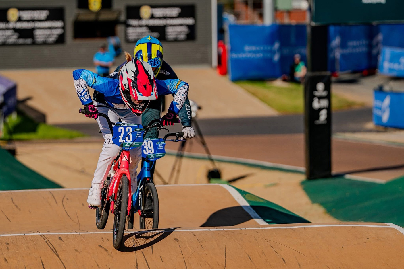 Taylor Jackman on the BMX track