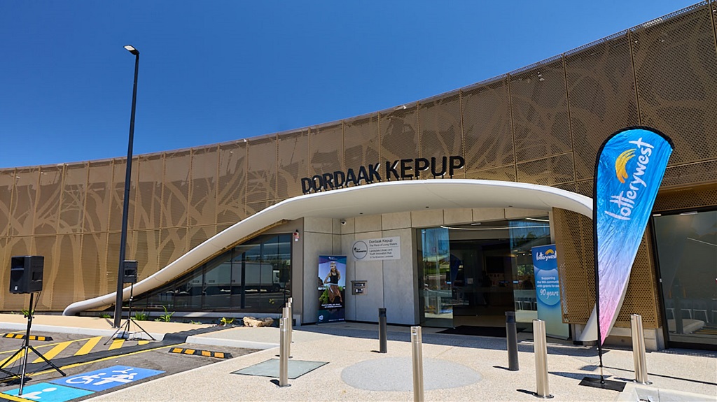 The entrance to the new Dordaak Kepup centre